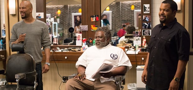 A scene in Barbershop: The Next Cut (Warner Bros.)