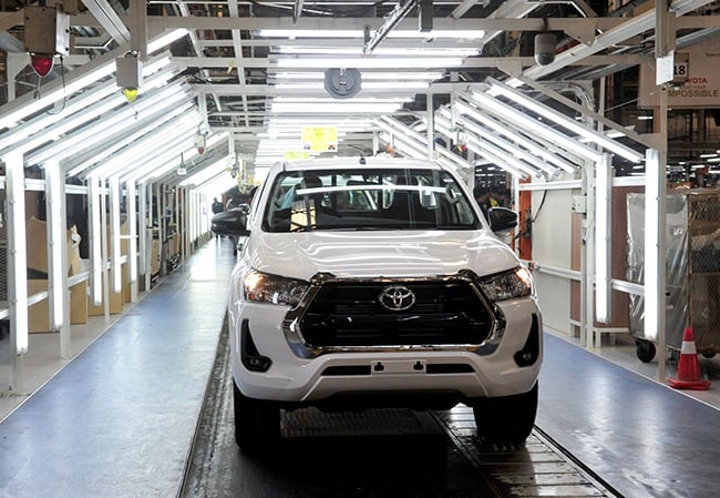 Toyota Hilux rolls off the production line