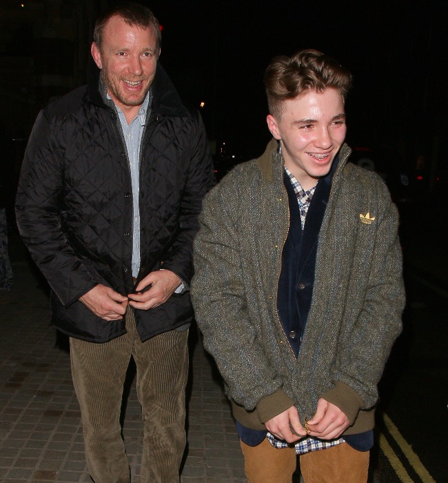 Rocco pictured with his dad Guy Ritchie in 2014. (
