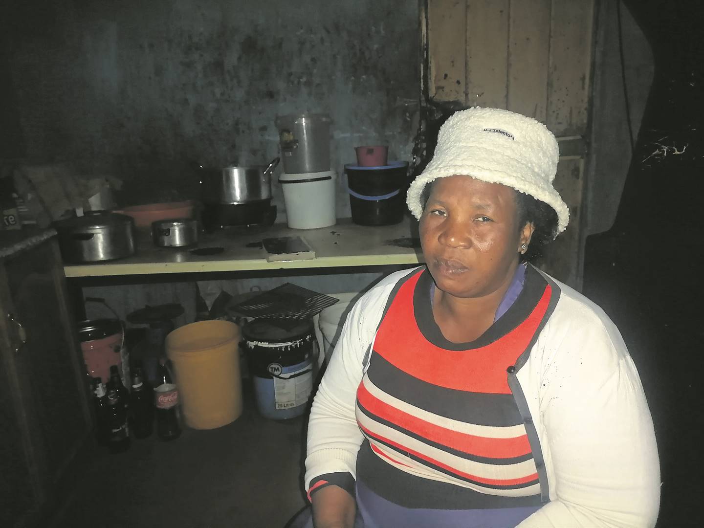 Winnile Ximbe said a retrenchment package turned her and her husband’s lives upside down.Photo by Kgomotso Medupe