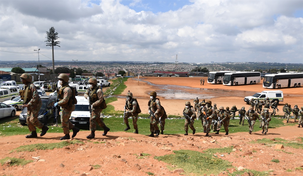 28032020 News Johannesburg: The army raided the Ma