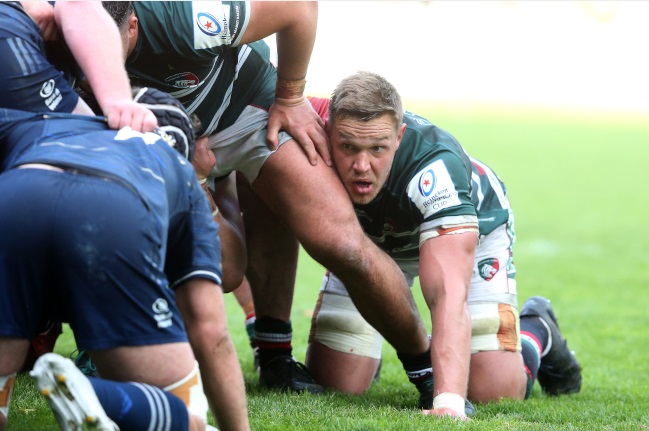 Hanro Liebenberg, captain of Leicester Tigers, during the