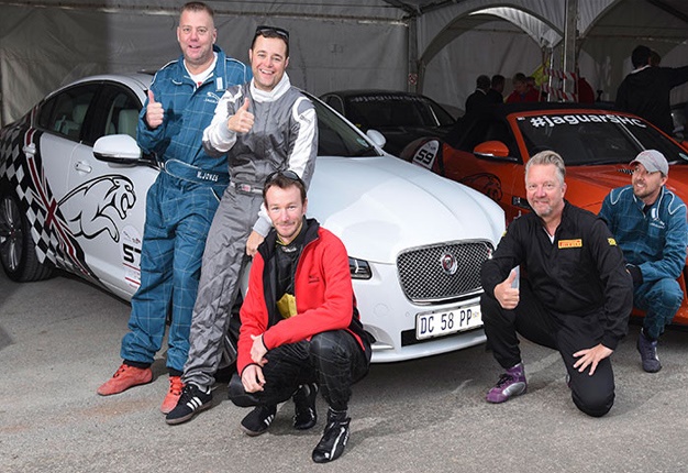 <b>SA'S FASTEST?</b> 5 of SA's motoring media claimed the fastest title among their peers and participated in the 2015 Jaguar Simola Hill Climb. <i>Image: Supplied</i>