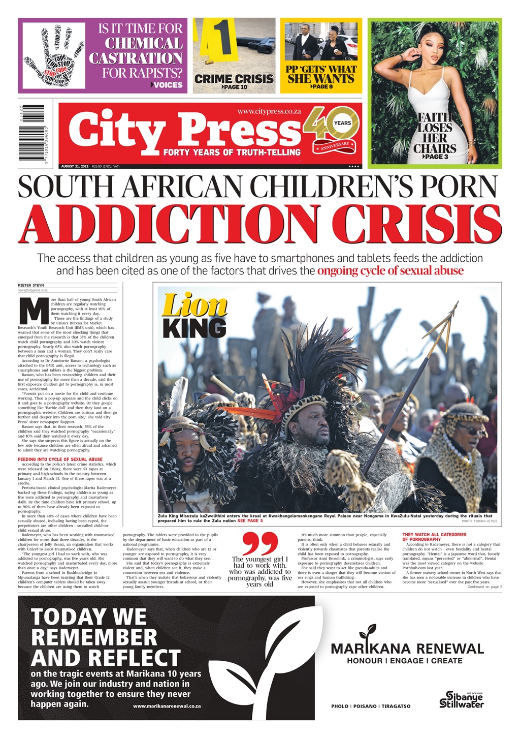 What's in City Press August 21, 2022