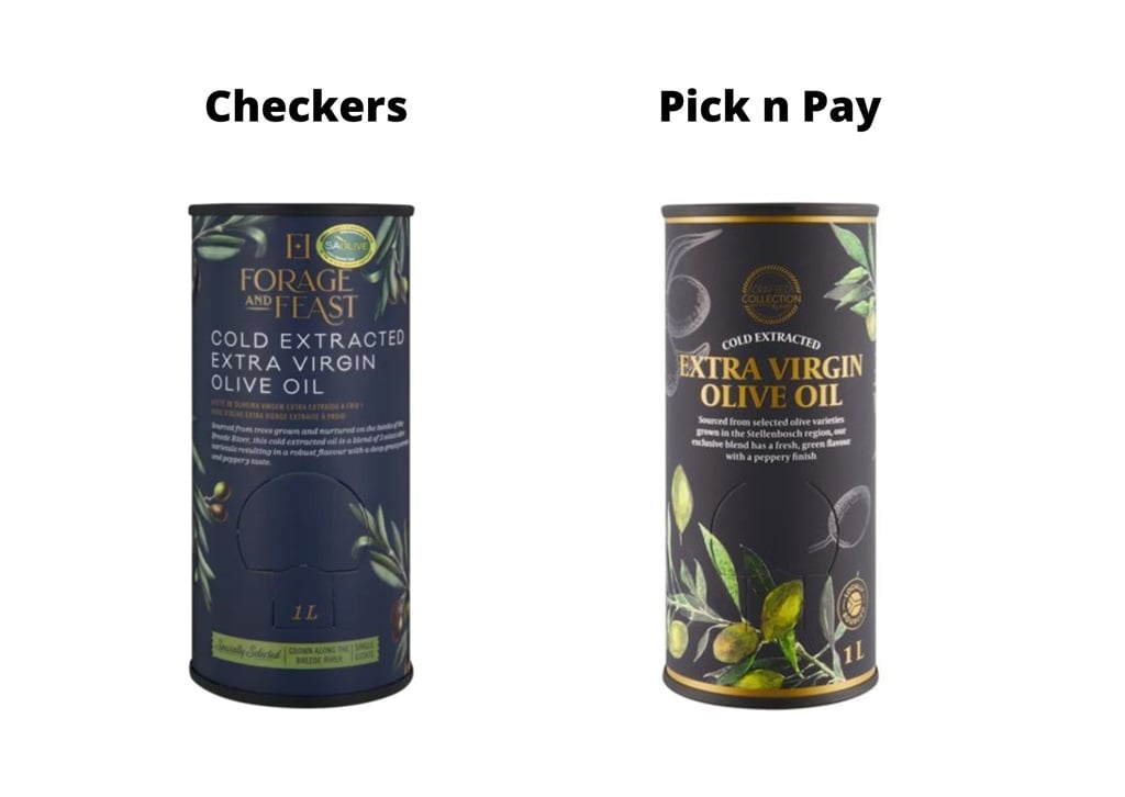 Olive oils: Forage & Feast vs Crafted Collection. 
