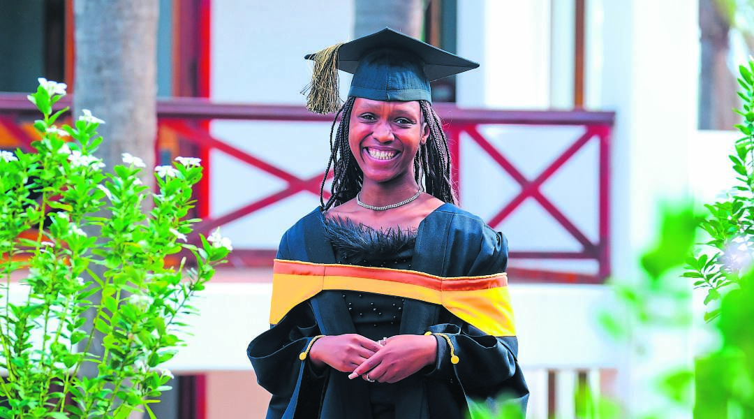 Lulutho Mgweba graduated with an Honours Degree in Public Administration, cum laude, from UFH. Photo:SUPPLIED