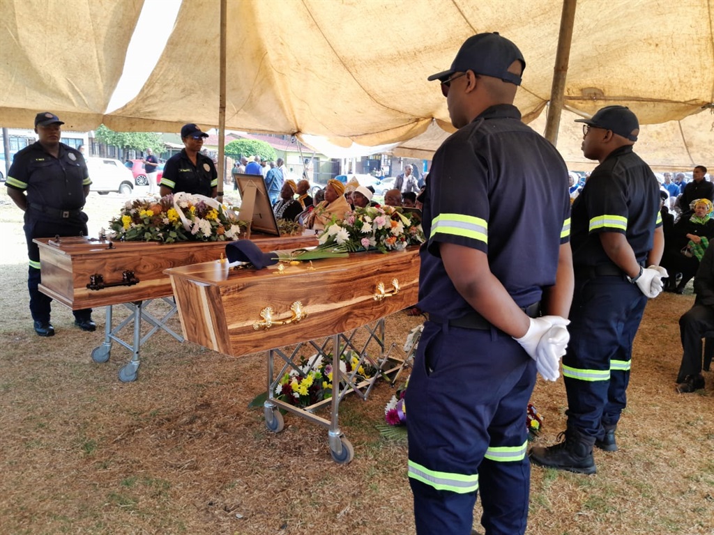Zama zama victims laid to rest. Photo by Ntebatse Masipa