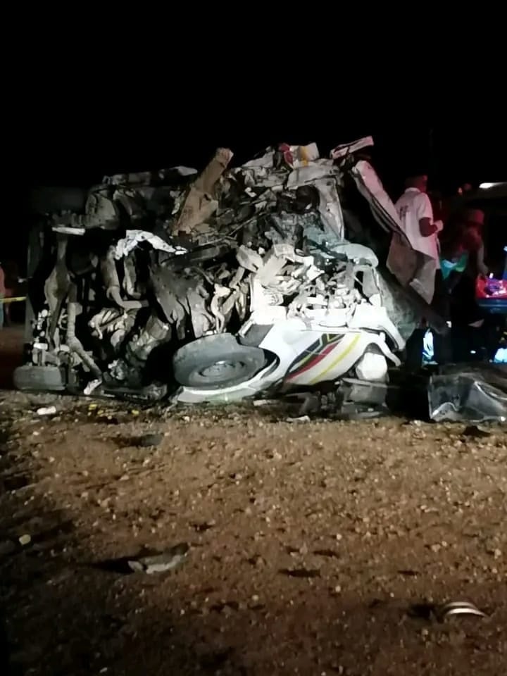 The scene of the accident which claimed eight lives.