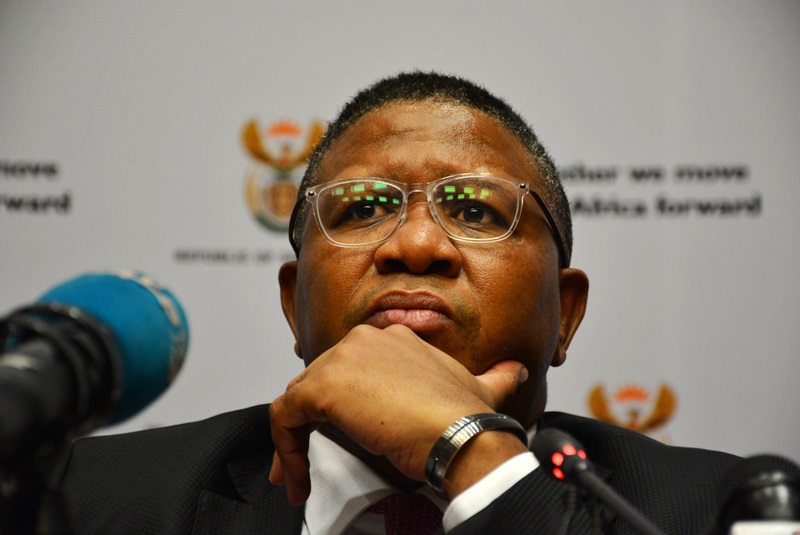 SAFA officials Minister of Sport and Recreation South Africa, Mr Fikile Mbalula hold a Media Briefing at GCIS Imbizo Media Centre in Parliament Cape Town on Thursday. Photos by Lulekwa Mbadamane Photo by   