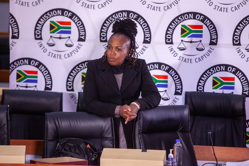 Martha Ngoye testifies at the Zondo Commission on June 01, 2021 in Johannesburg.