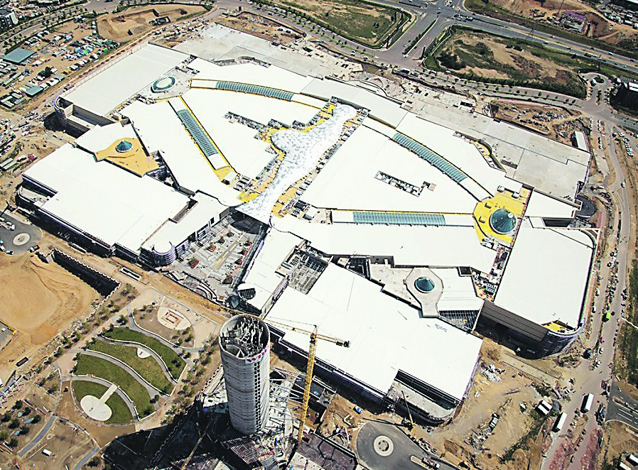 The finished Mall of Africa 