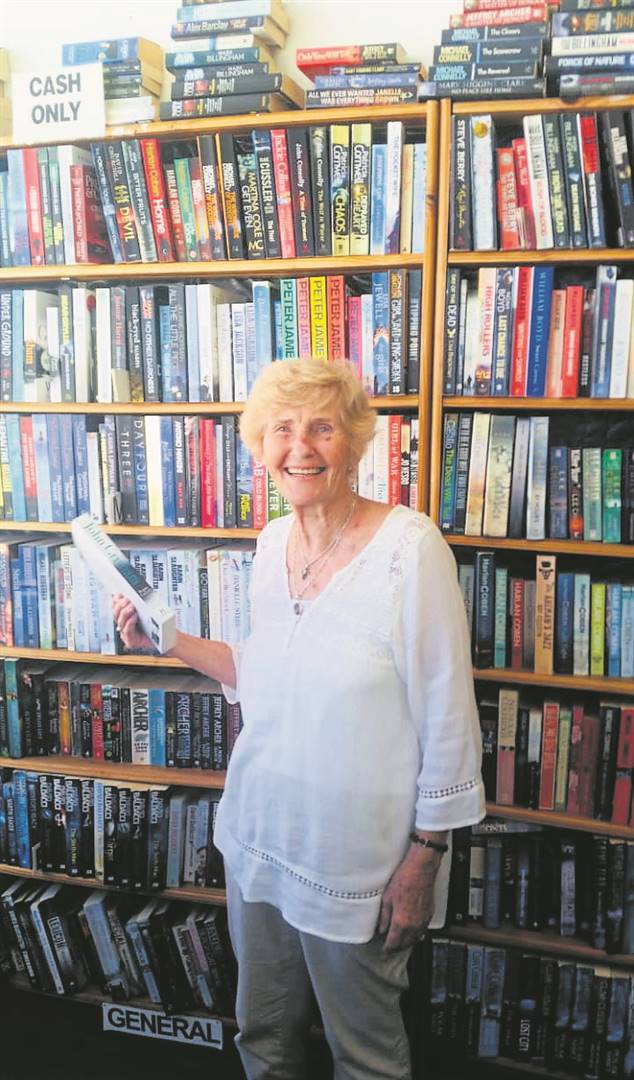 Jean Mundell in her shop, Mundy’s Book Exchange.              