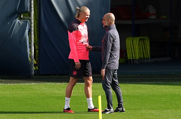 Pep Guardiola expects Erling Haaland back in training on Thursday