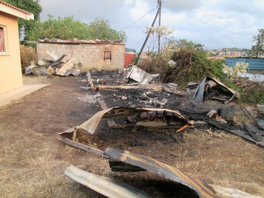 Mondli Ngema was burnt to death in this shack. Photo by Mbali Dlungwana
