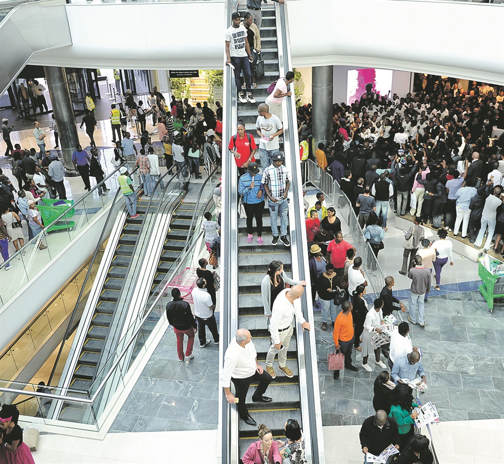 THERE'S A NEW MALL IN TOWN The Mall of Africa is hoping to attract 15 million annual visitors and will probably give the province’s major malls a run for their money.  Picture: Lucky Nxumalo 
