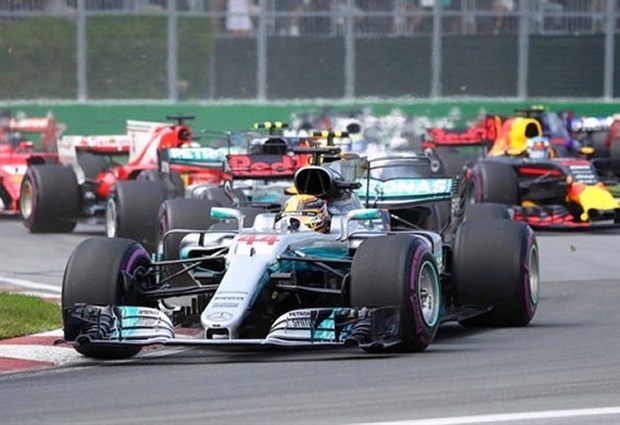 Lewis Hamilton led a superb Mercedes one-two victory at the 2017 Canadian GP. Ferrari's Sebastian Vettel will have choice words with Red Bull's Max Verstappen...