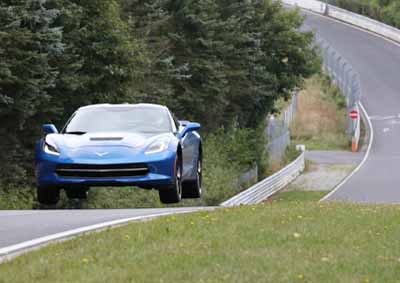 <b>LITTLE MORE GRIP NEEDED?</b> Powered by a 343kW/630Nm V8, Chevrolet fine-tunes its  new  Corvette at the Nurburgring ahead of its European launch.<i>Image: Newspress</i>