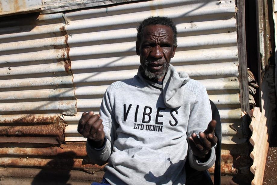 John Mabone says his dead grandfather is fighting from the grave. Photos by Phineas Khoza