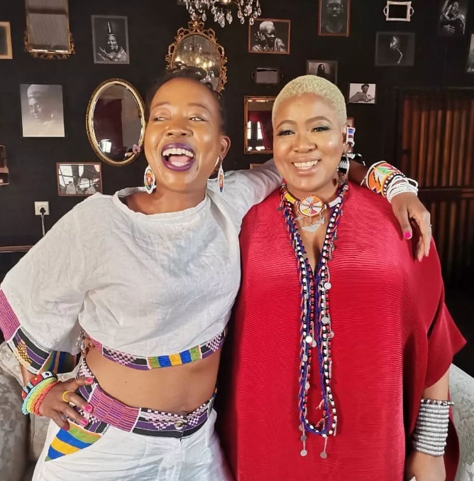 TV host Ntsiki and Thandiswa Mazwai, photo Instagram.