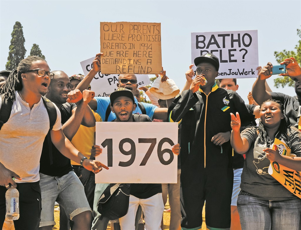 REIGNITING ACTIVISM In October, thousands of students marched to the Union Buildings in Pretoria to protest against an increase in university fees and demand free education.  Picture: Deon Raath 