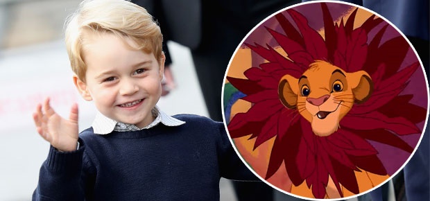 Prince George loves The Lion King. (Photo: Getty Images/YouTube/Disney)