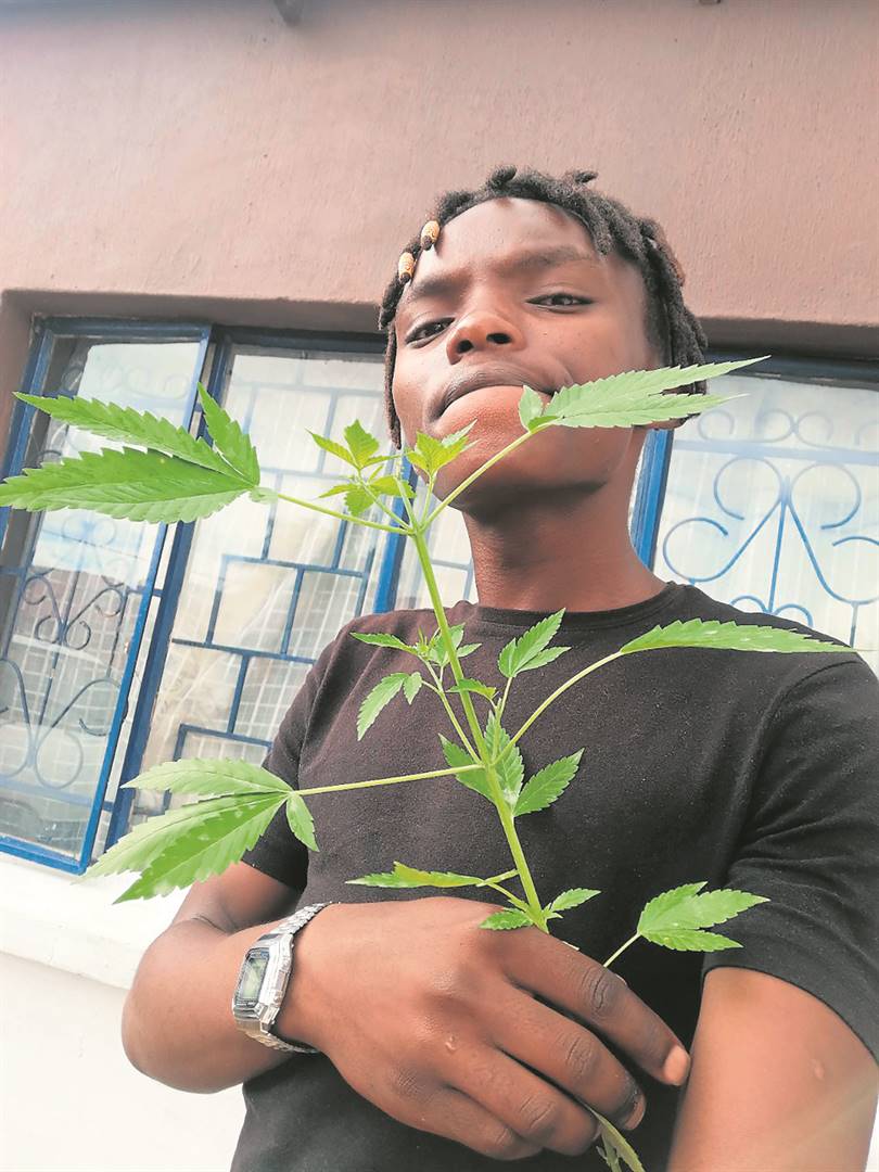 Tshego Nkoana said he grows weed at home to help people.
