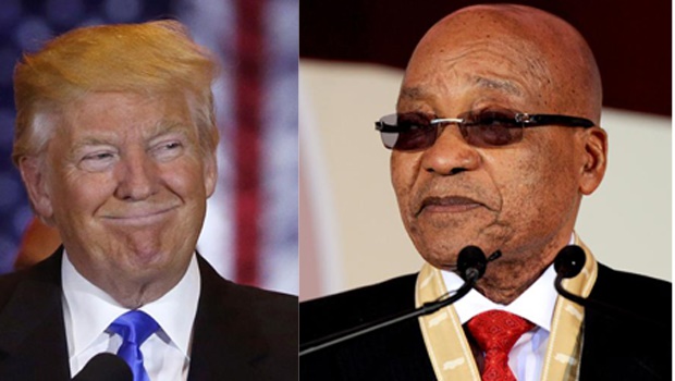 President Jacob Zuma and the US Republican Party’s presumptive presidential nominee Donald Trump 