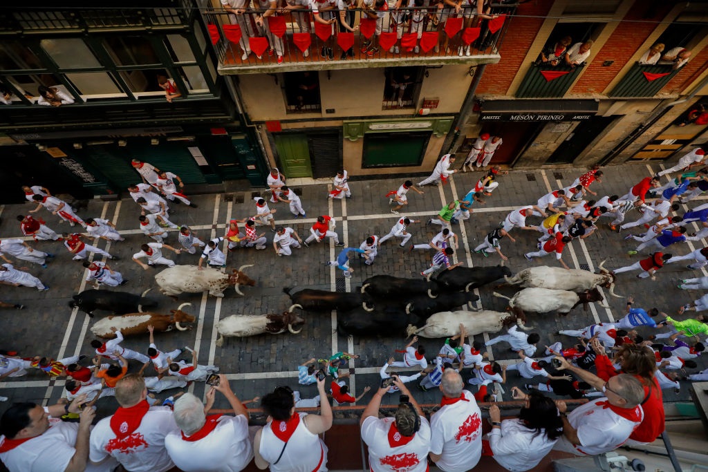 Pesta lari banteng Spanyol kembali setelah jeda pandemi