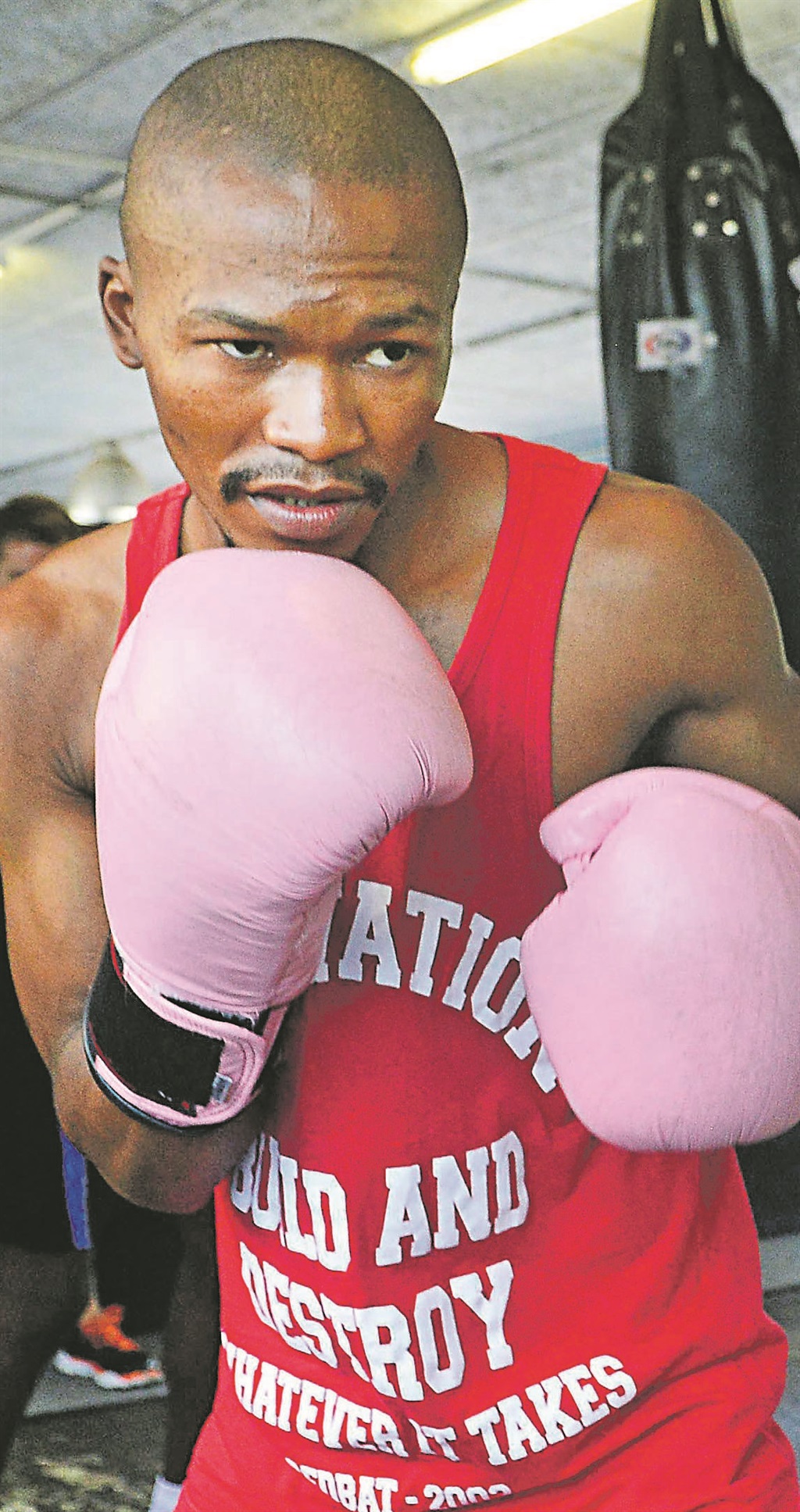 Minimumweight boxer Simphiwe Khonco will excite fans when he does battle for the IBO crown. Picture: Leon Sadiki 