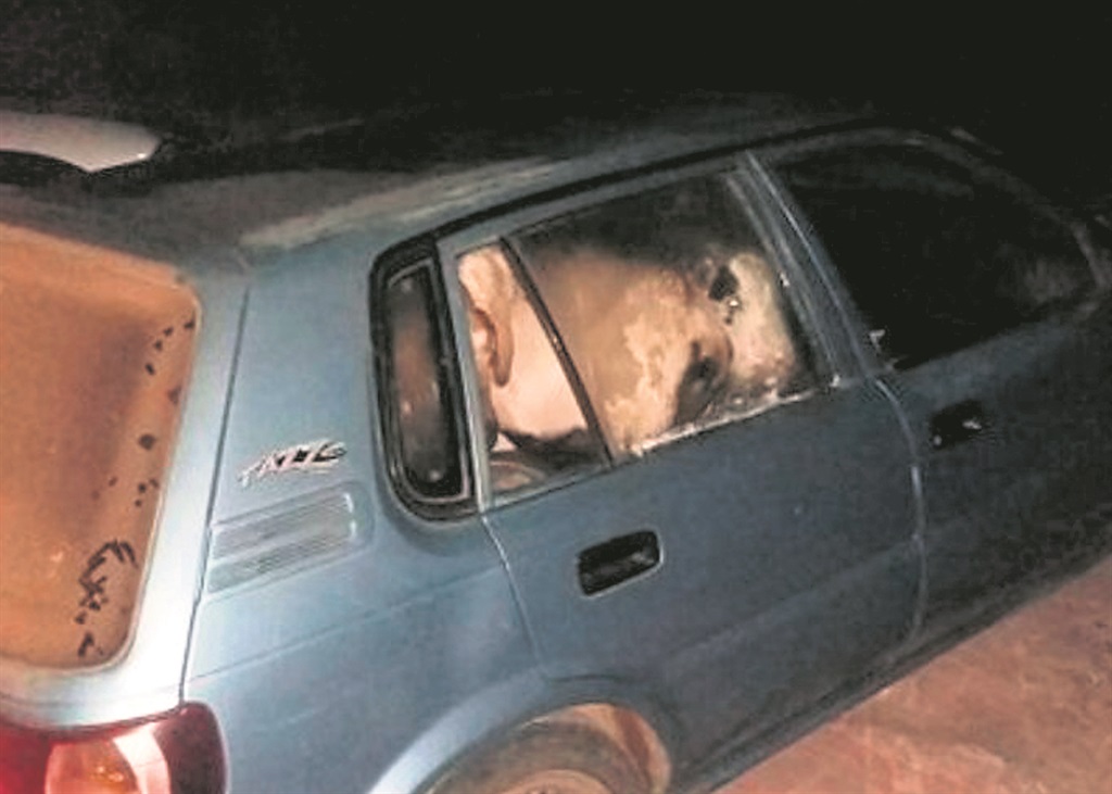 Fourteen goats were found in a Toyota Tazz.          Photo supplied by SAPS 