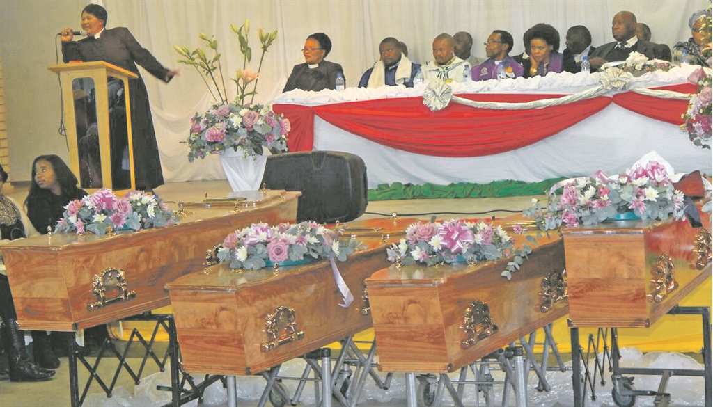 Four members of the same family were buried in Mthatha on Saturday.                                                       Photo by  Ziyanda Zweni  
