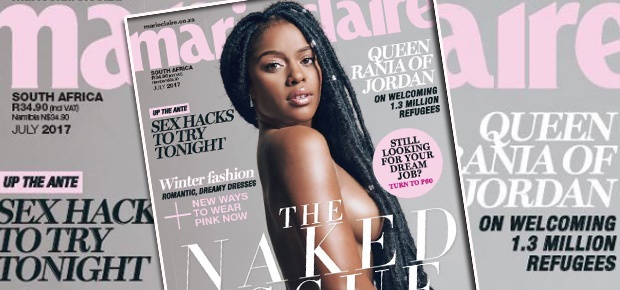 Nomzamo Mbatha (Photo: Cover of Marie Claire, July 2017) 