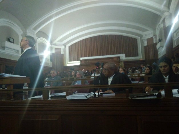 Court GC at the High Court in Johannesburg is packed as the first sitting of the inquest into Ahmed Timol's death is heard. (Amanda Khoza/News24)