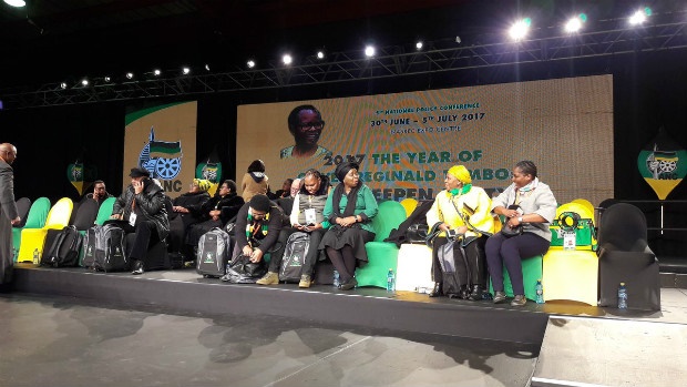 Delegates start to fill up the plenary venue at the ANC policy conference. (Mpho Raborife/News24)