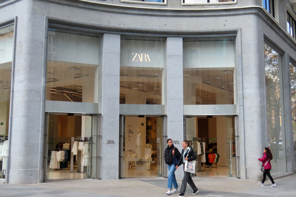 The largest Zara store in the world at Plaza de España in Madrid, Spain.