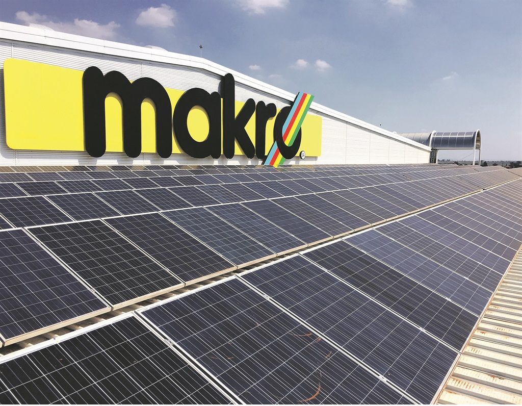 SOLAR SOLUTION The new Makro Carnival building is covered in solar panels  