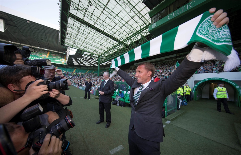 Celtic unveil their new Manager, Brendan Rodgers at Celtic Park Glasgow on May 23, 2016 in Glasgow, Scotland. 