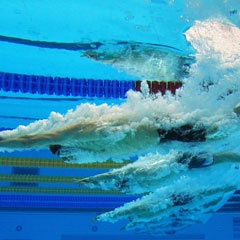 Swimmers plummeting the swimming pool (Getty Images)