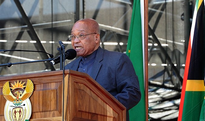 President Jacob Zuma at Orlando Stadium. Picture: PresidencyZA