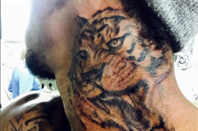 🐅#tigre the #tiger done with #inkfats #kungfu #empireinks  #hustlebutterdeluxe #papatattoosupply #moringatea #water #trident &  #country... | Instagram