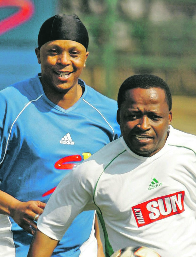 LEGENDS Mike Ntombela (front) and Doctor Khumalo will soon have tournaments named after them.  Picture: Lefty Shivambu / Gallo Images 