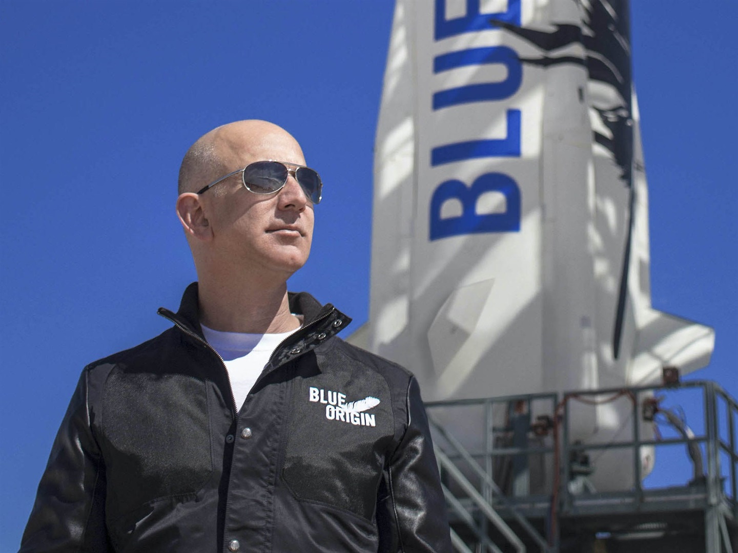 Jeff Bezos, founder of Blue Origin.