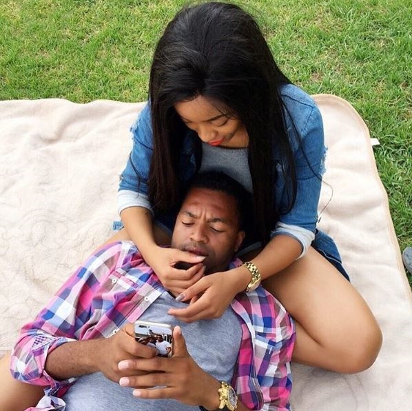 Soccer star - Itumeleng Khune and his girlfriend, Sbahle Mpisane. 