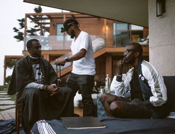 P Diddy and Black Coffee's meeting in Miami.