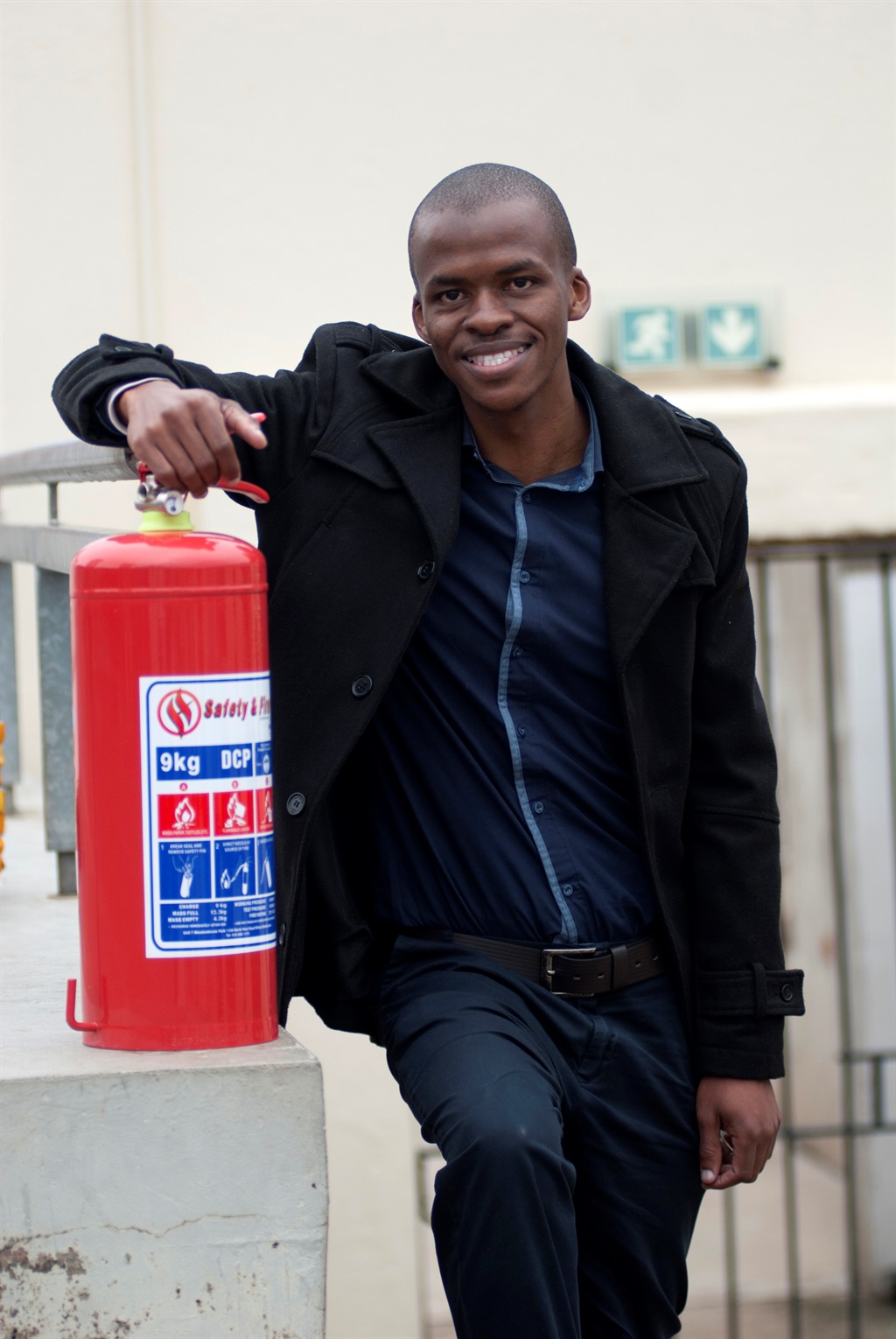 Thulani Ntshuntshe is a co-founder of Five Star Fire, which supplies and maintains portable fire-fighting equipment for businesses. Picture: supplied 