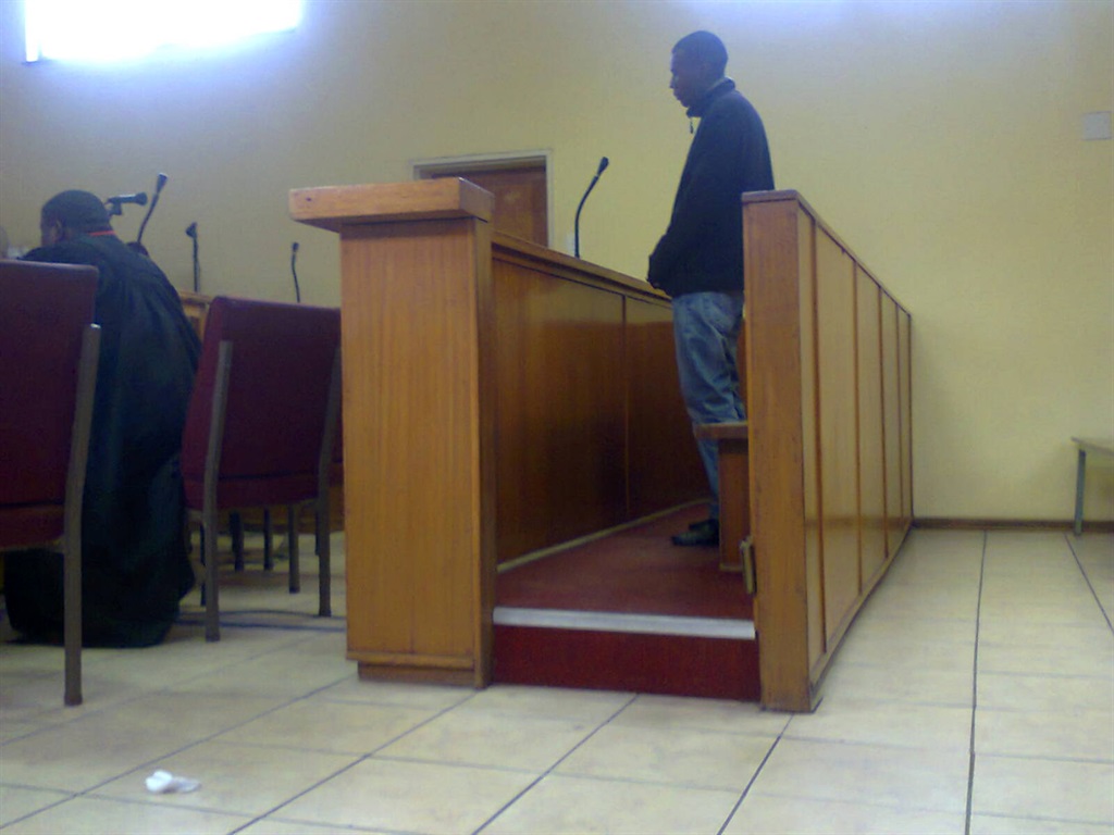 Redden Mashile in the dock as the court passes the judgment. Photo by Tlangelani khosa Photo by   