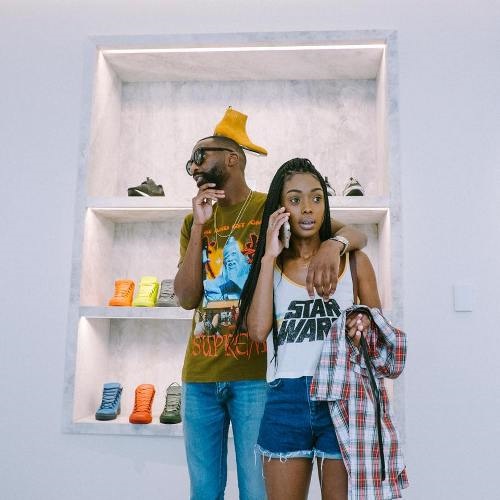 Rapper Riky Rick with his girlfriend. 