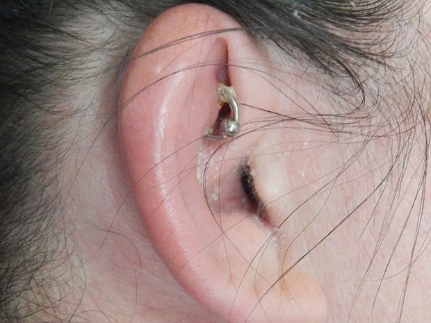 piercing in ear