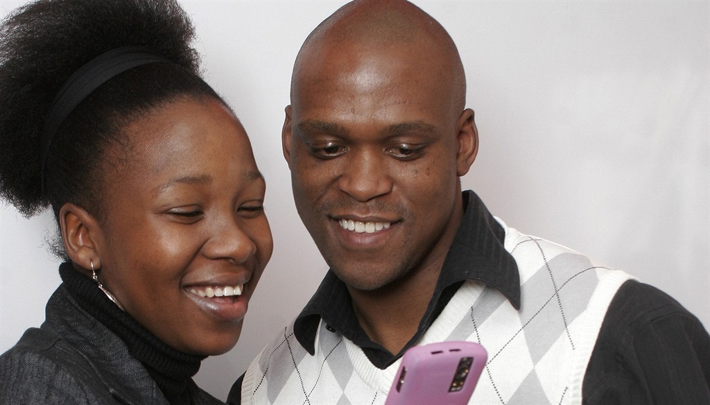 Tumi and Mandla, who fell in love as band members. Photo by Jan Right  
