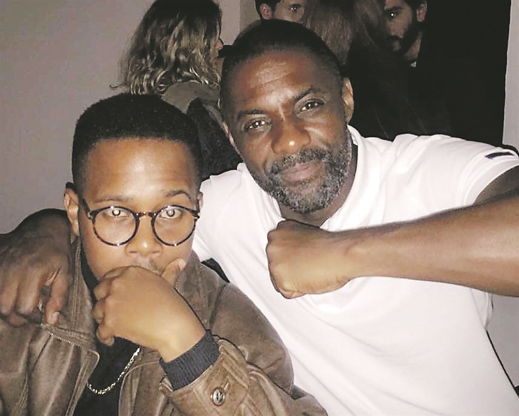 SPECTACLE Siyabulela Ramba and Idris Elba at Cape Town’s Gin Bar. Picture: Siya Ramba, Instagram 